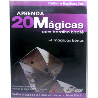 DVD 20 Mágicas Baralho Bisotê